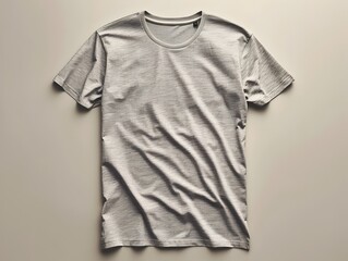 Minimalistic Grey T-Shirt Mock Up