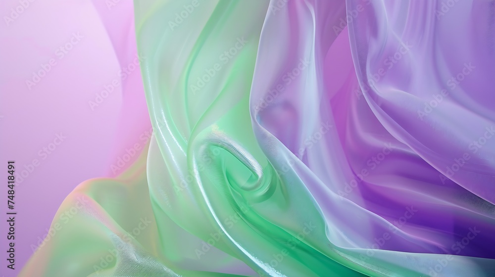 Wall mural Abstract colorful background Purple green background with copy space for design Wide banner : Generative AI