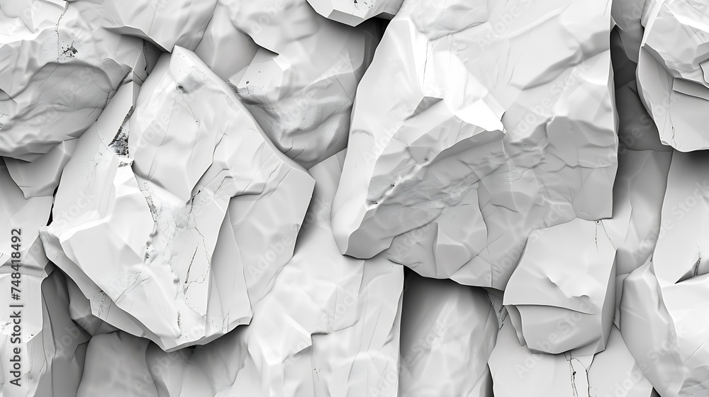 Poster black and white background rock texture 3d effect gray stone background wide grunge banner with ston
