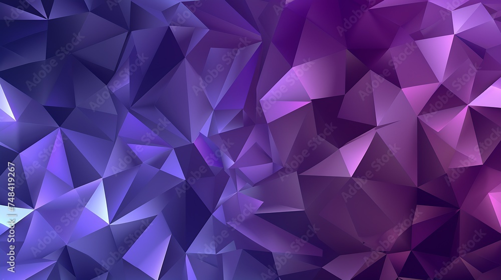 Aufkleber abstract purple magenta blue background geometric pattern with triangles and lines colorful modern b