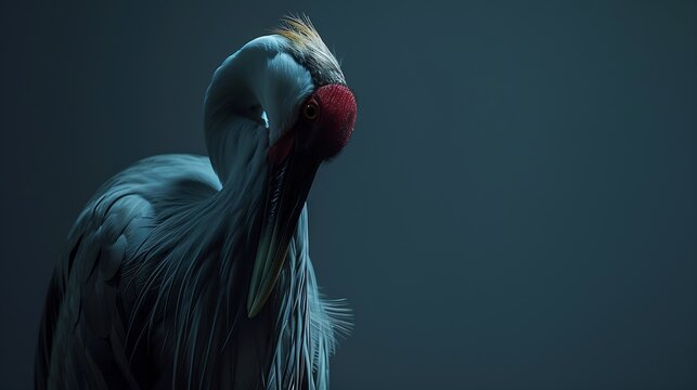 Eastern Sarus Crane Antigone antigone sharpii in nature : Generative AI