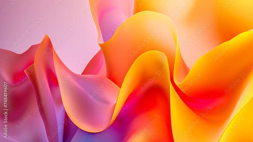 Poster yellow orange red purple abstract background gradient rainbow background with space for design web b