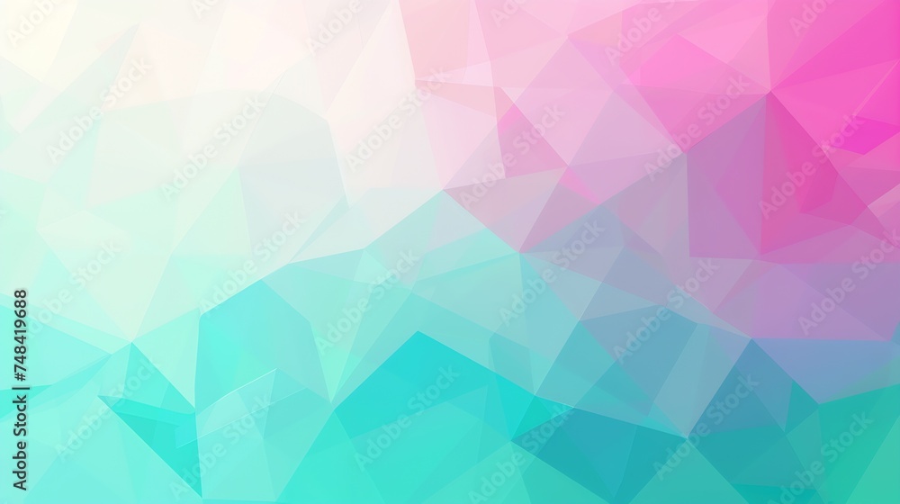 Poster purple pink blue green teal abstract background geometric shape colorful pattern lines triangles col