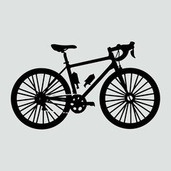 Bycycle silhouette vector illustration