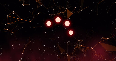 Image of data loading ring on black background