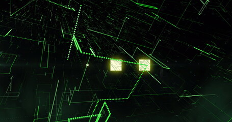 Image of data loading ring on black background