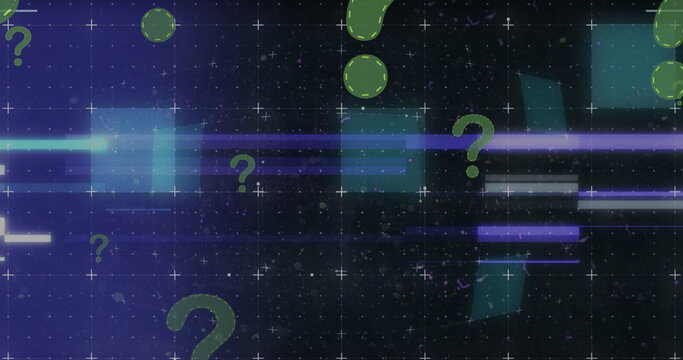 Image of question marks on black background