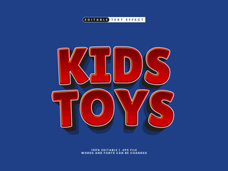 kids toys editable text effect