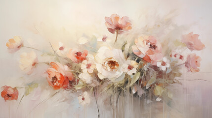 Watercolor beautiful flower