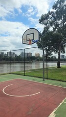 Basketball court  - obrazy, fototapety, plakaty
