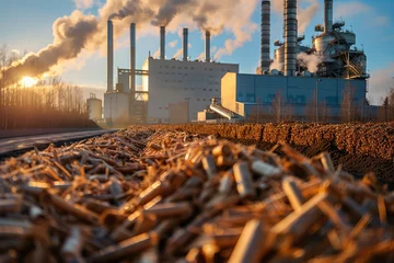Foto op Aluminium Biomass power plant. © talkative.studio