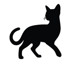 Vector graphic of Abyssinian Cat.