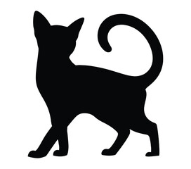 Abyssinian Cat vector illustration design art.