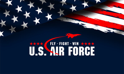 Fototapeta na wymiar U.S air force birthday vektor background 