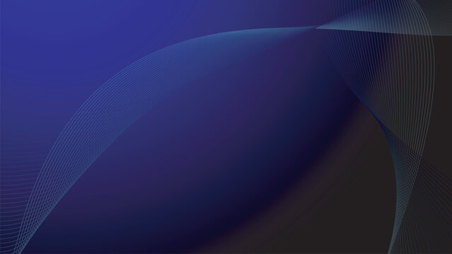 Dark Blue Abstract background wallpaper  with curve line vector image for backdrop or presentation
