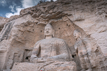 Yungang Grottoes. World cultural heritage in Datong, Shanxi, China
