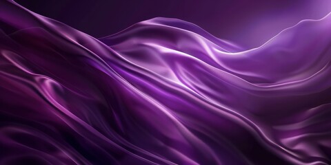 Abstract smooth purple matte fabric weave of cotton or linen satin fabric lies texture background.

