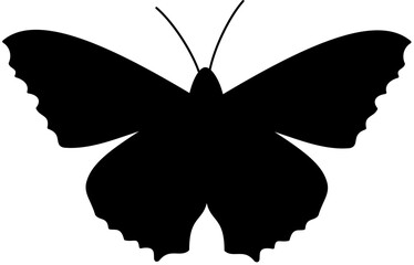 butterfly silhouette Vector Illustration black