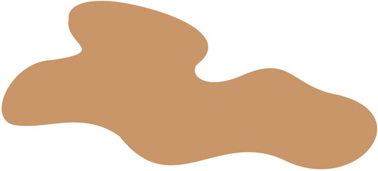 blob abstract shape flat color