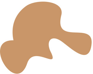 blob abstract shape flat color
