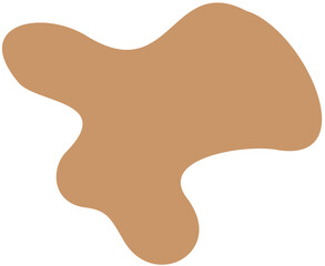 blob abstract shape flat color