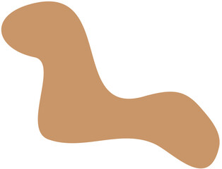 blob abstract shape flat color