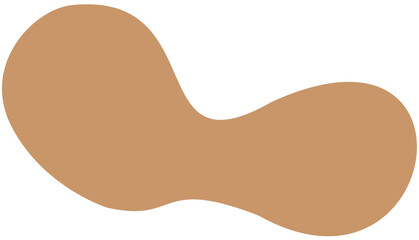 blob abstract shape flat color