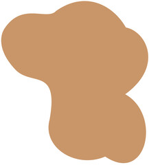 blob abstract shape flat color