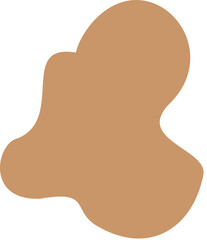 blob abstract shape flat color
