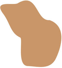 blob abstract shape flat color