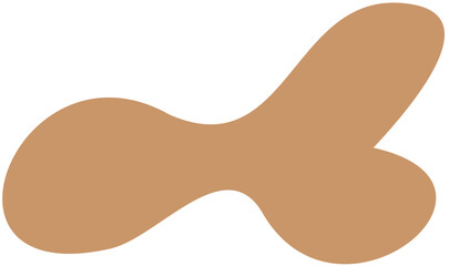 blob abstract shape flat color