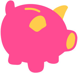 piggy bank vector illustration saving