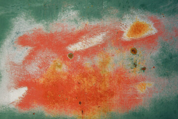 Closeup of rusted metal at junkyard