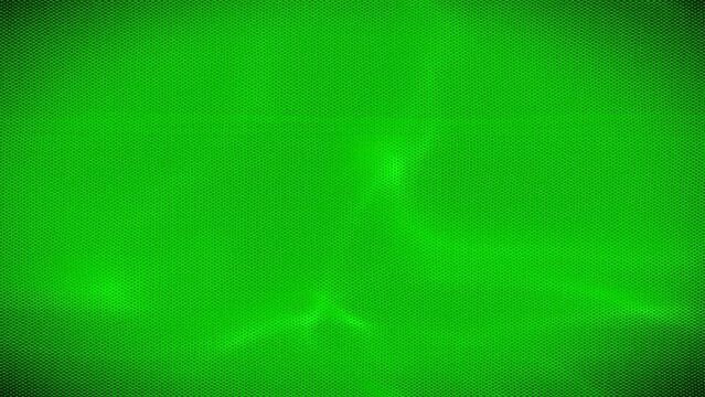 Green background with static and distorted images