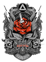 Rose Decorative Dark Art 