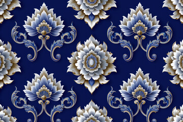 pattern of lai kanok (Thai design)