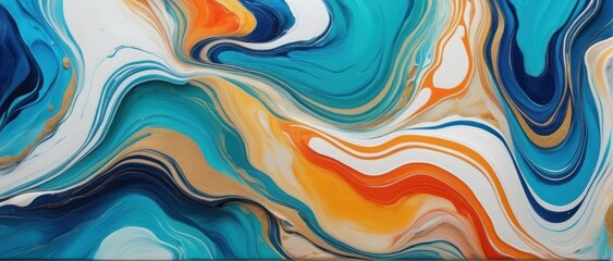 abstract fluid marble background acrylic paints. - obrazy, fototapety, plakaty