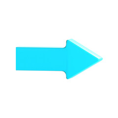 right arrow 3D Illustration