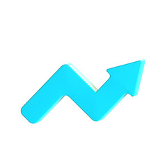 trend arrow 3D Illustration