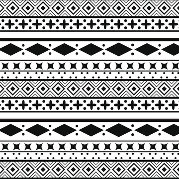 Tribal Ethinc Ztec Seamless Pattern Peruvian Aztec Artwork Vector colorful vintage pattern vector illustration design