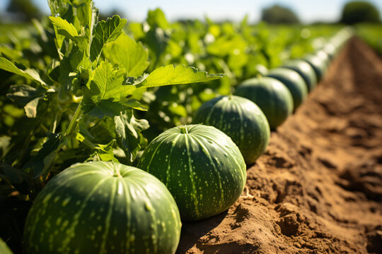 Watermelon Crop In Open field