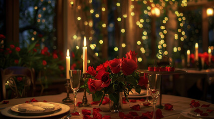 Candlelit dinners and intimate moments create a romantic ambiance perfect for declarations of love and commitment.