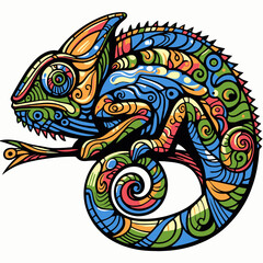 illustration of a chameleon