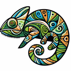 illustration of a chameleon