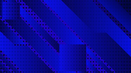 Fototapeta premium blue abstract geometric technology modern background