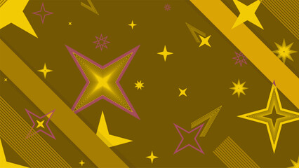 Geometric abstract background with star shapef