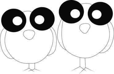 Love birds for cute children