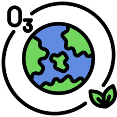 Fototapeta premium ozone-earth-atmosphere-global-green