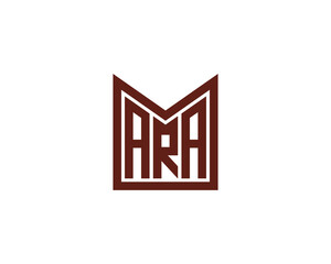 ARA logo design vector template