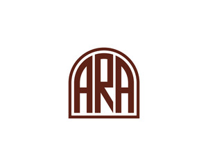 ARA logo design vector template